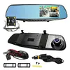 Dual Lens Car DVR HD 1080P 4.3 Inch Auto Video Camera Rear View Built-in Speaker