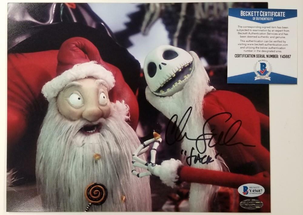 Chris Sarandon signed Jack Skellington 8x10 Photo Poster painting Nightmare Before Xmas B ~ BAS