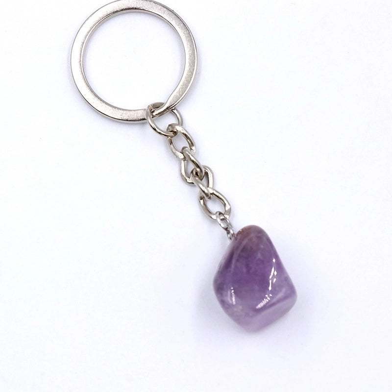 Fashion Irregular Natural Stone Keychain 1 Piece