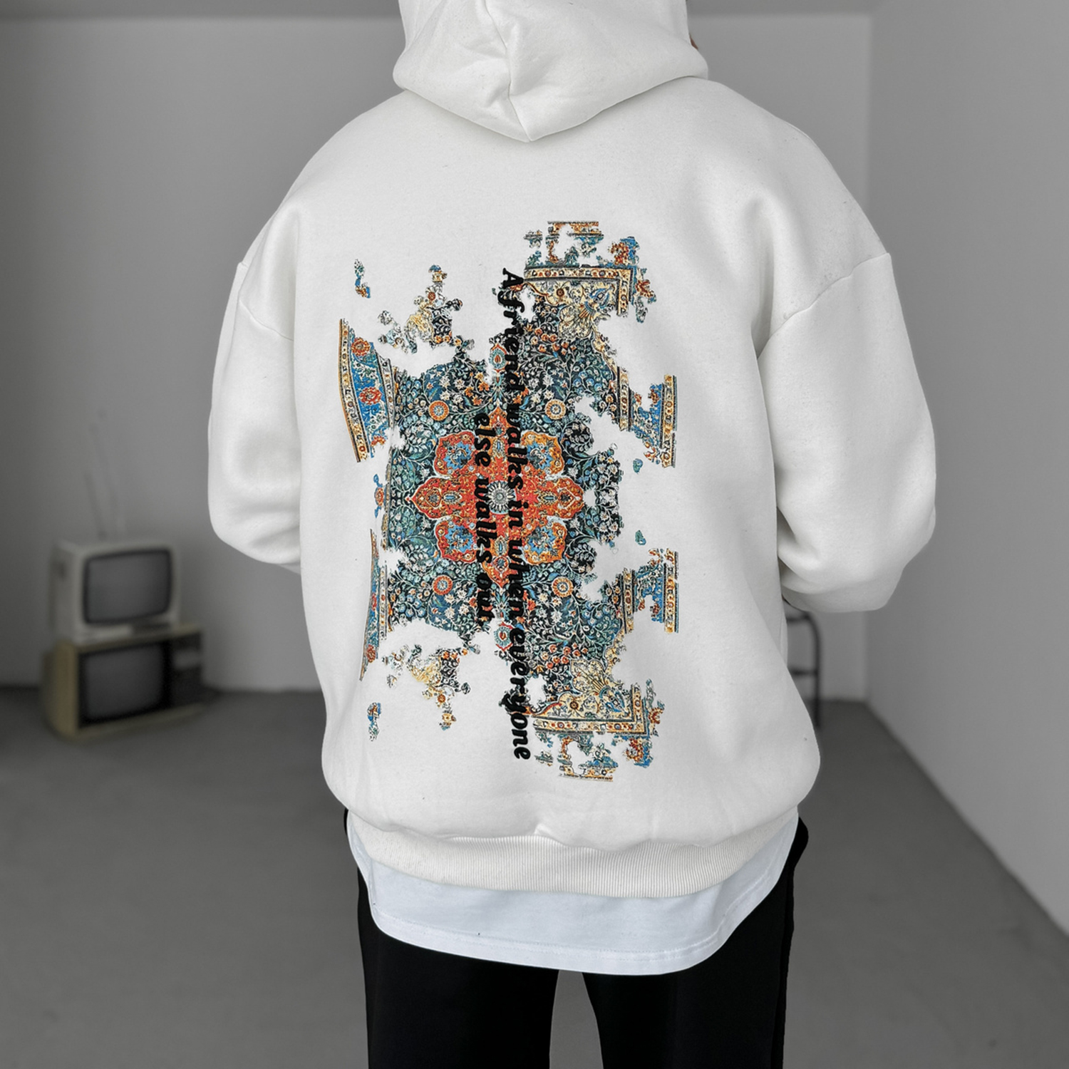 Street Ethnic Design Casual Oversized Hoodie