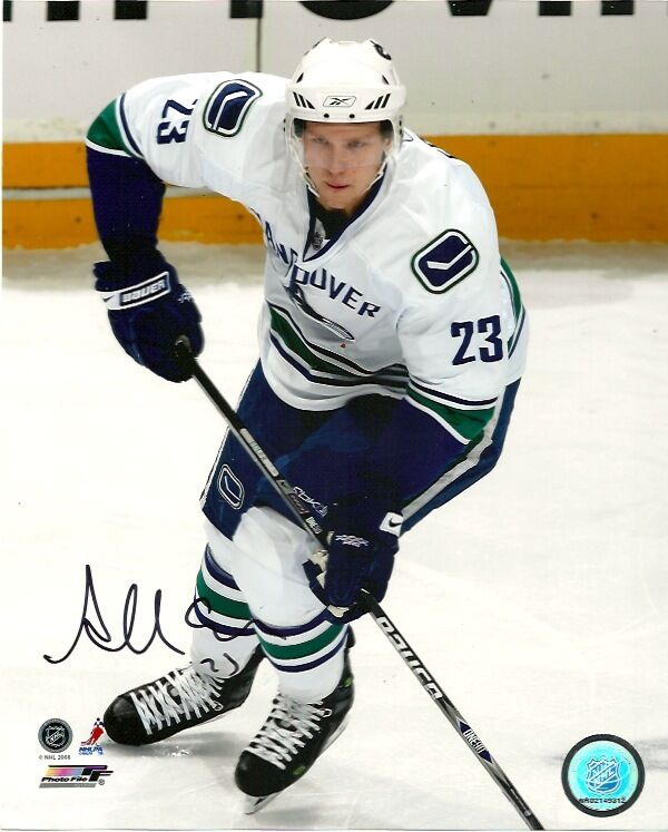 Vancouver Canucks Alexander Edler Autographed Signed 8x10 Photo Poster painting COA