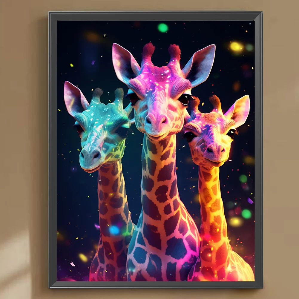Diamond Painting - Full Round Drill - Giraffe(30*40cm)