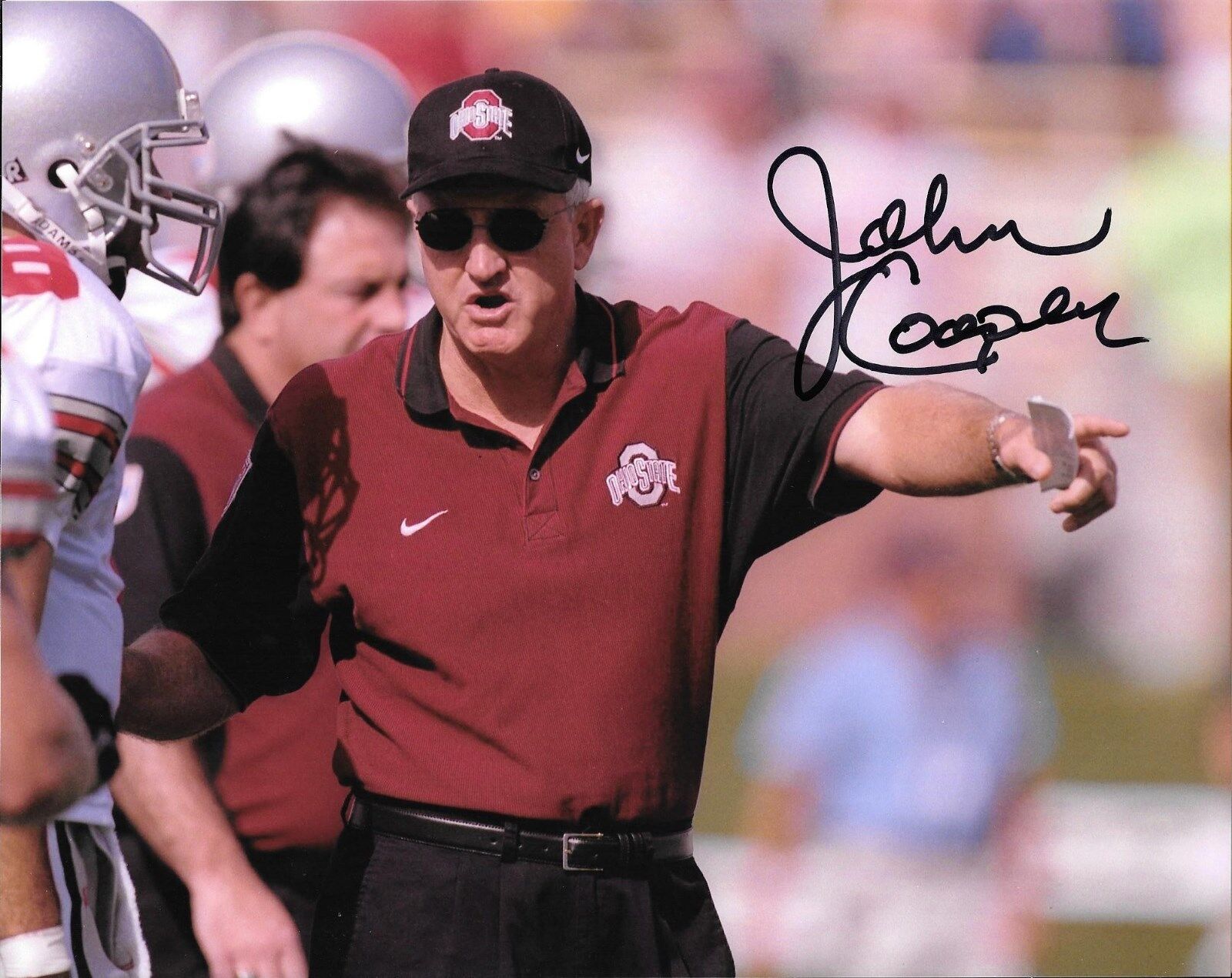 JOHN COOPER HAND SIGNED OHIO STATE BUCKEYES 8X10 Photo Poster painting W/COA