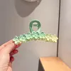 Gradient Colors Flower Design Hair Claws