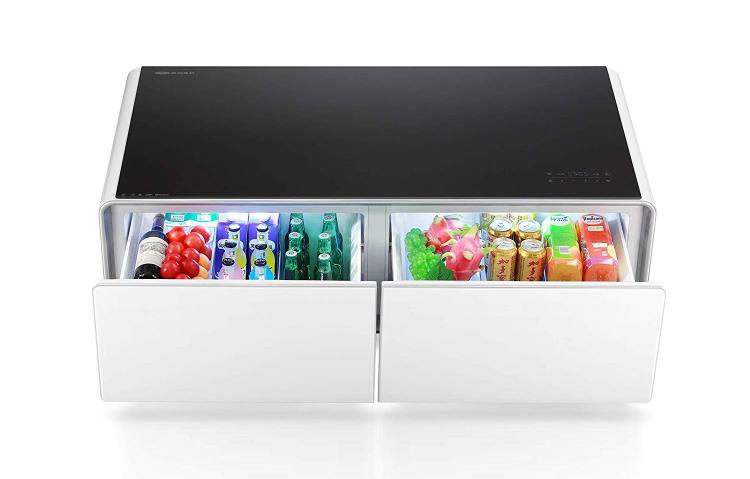 Ultimate Coffee Table With Built-In Fridge and Speaker System - Smart Coffee Table Gadget Ultimate Coffee Table With Built-In Fridge and Speaker System - Smart Coffee Table Gadget