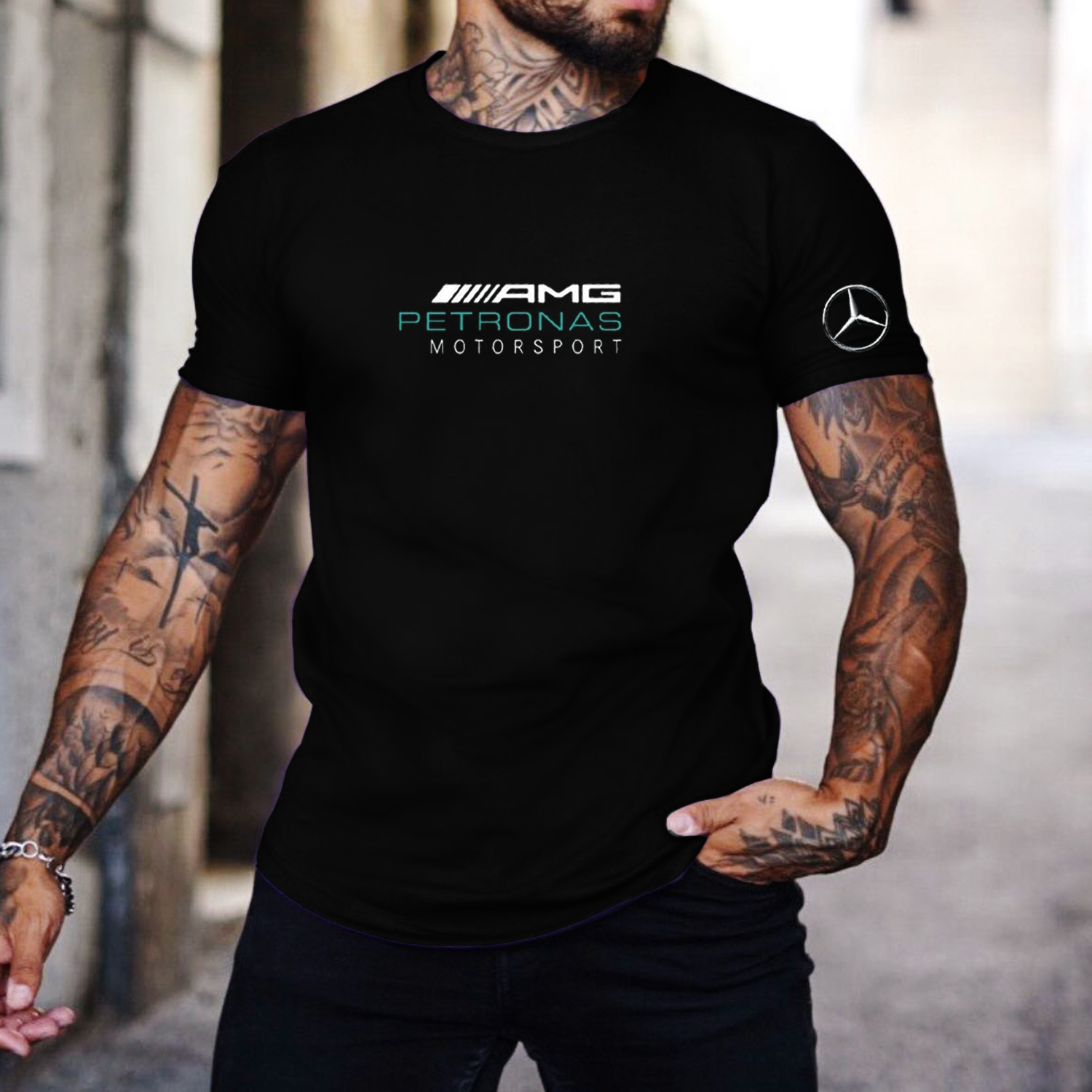 Racing Print Tight T-shirt / TECHWEAR CLUB / Techwear
