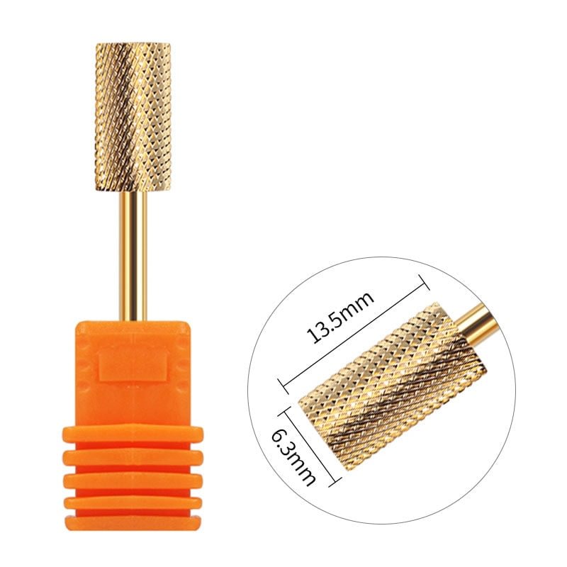1Pc Tungsten steel Milling Nail Drill Bit Multi-size Gold Silver Milling Cutters For Electric Manicure Machine Nail Art Tool