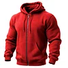Men's Vintage Pocket Full-Zip Long Sleeve Hoodie Jacket by Inlyline