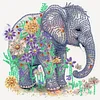 >SALE<5D DIY Partial Special Shaped Drill Diamond Painting Elephants Kit Decor 30x30cm