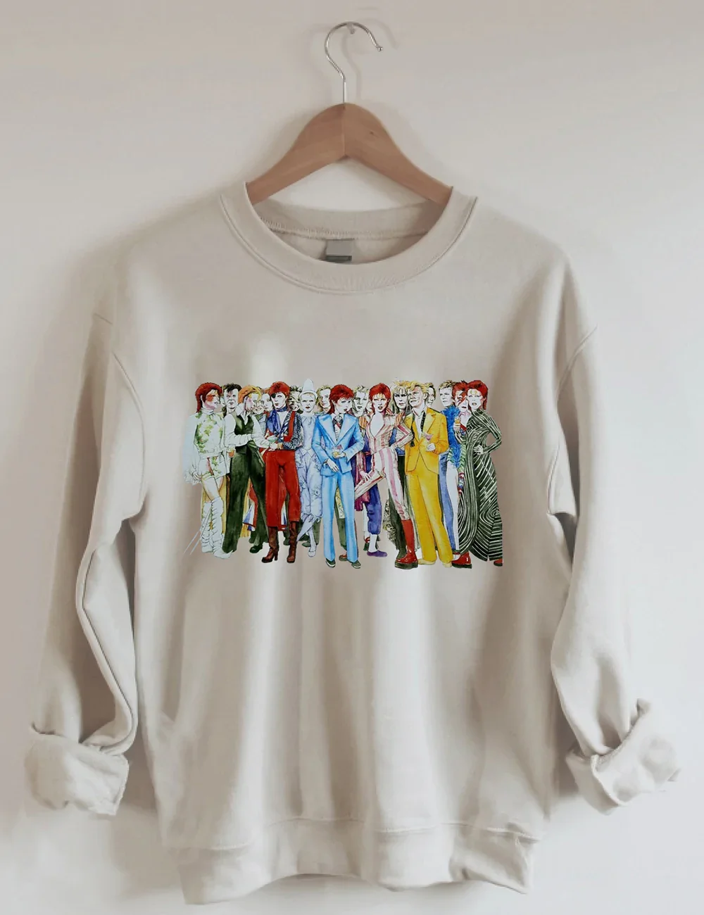 David Bowie Original Art Print Sweatshirt