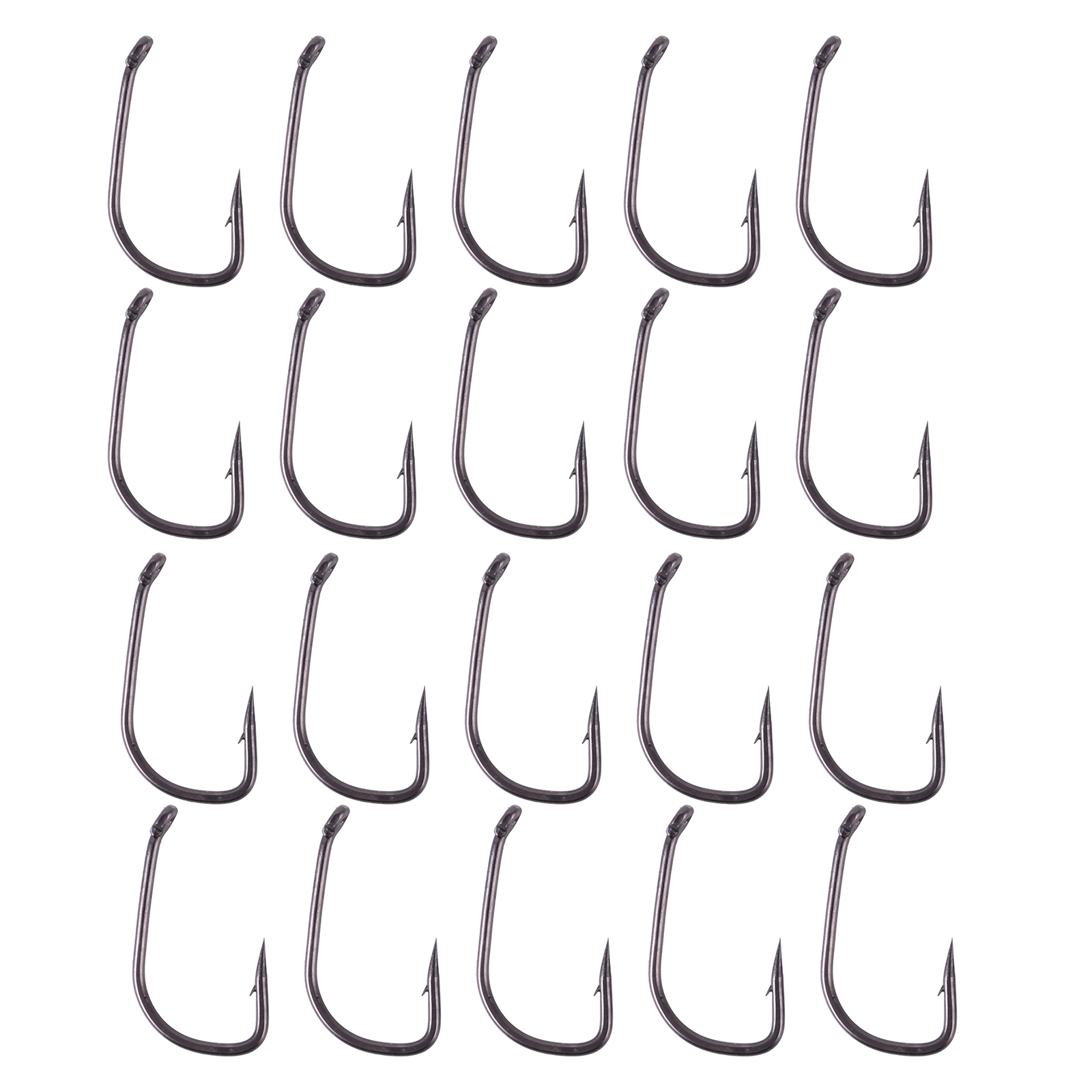 

Fishing Hooks Kit 20pcs Bait Jig Sharp Barb Fish Hook Carp Fishing Tackle, 8 #, 501 Original
