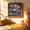 Special Shape Rhinestone Diamond Painting Kit Partial(Night Lily Beauty)