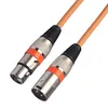 5pcs 3Pin XLR Cable Male to Female M/F Foil+Braided Shielded Audio Cable
