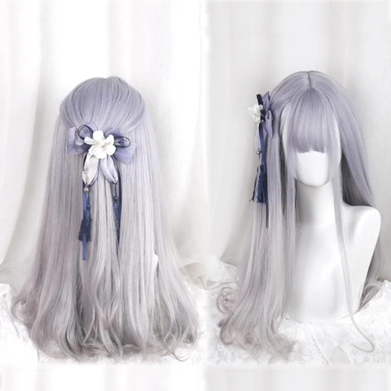 Purple Grey Harajuku Lolita Wig SP166221