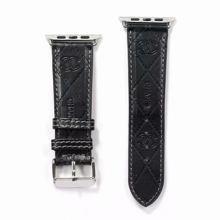 Embossing 3D Leather Apple Watch Band--[GUCCLV]