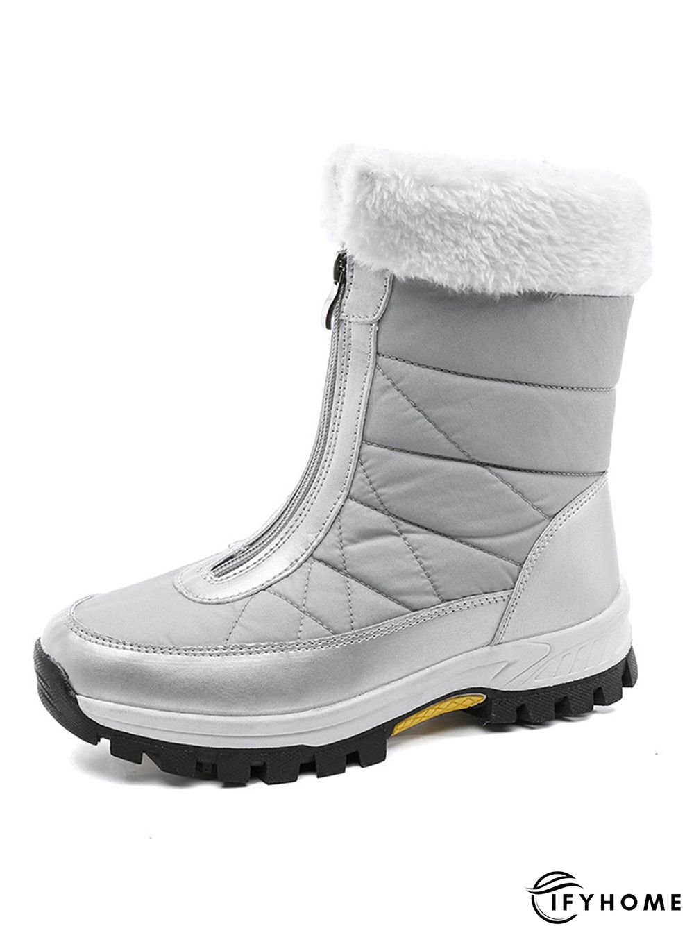 Winter Front Zip Thermal Lined Outdoor Snow Boots | IFYHOME
