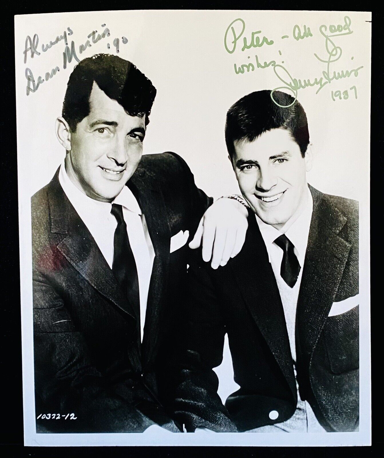 Dean Martin Jerry Lewis Signed Vintage 8x10 Photo Poster painting Autograph Rat Pack Las Vegas