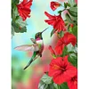 Diamond Painting -DIY Full Square Drill Bird Holding Flower(50X70CM)