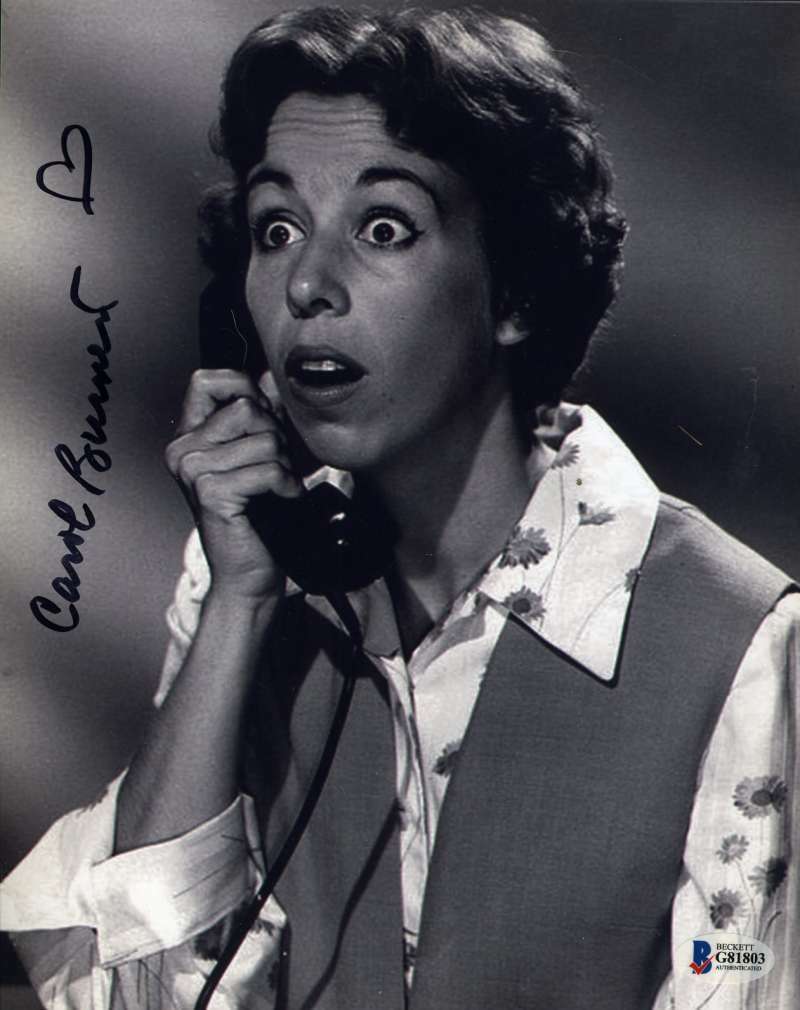 Carol Burnett BAS Beckett Cert Signed 8x10 Photo Poster painting Autograph