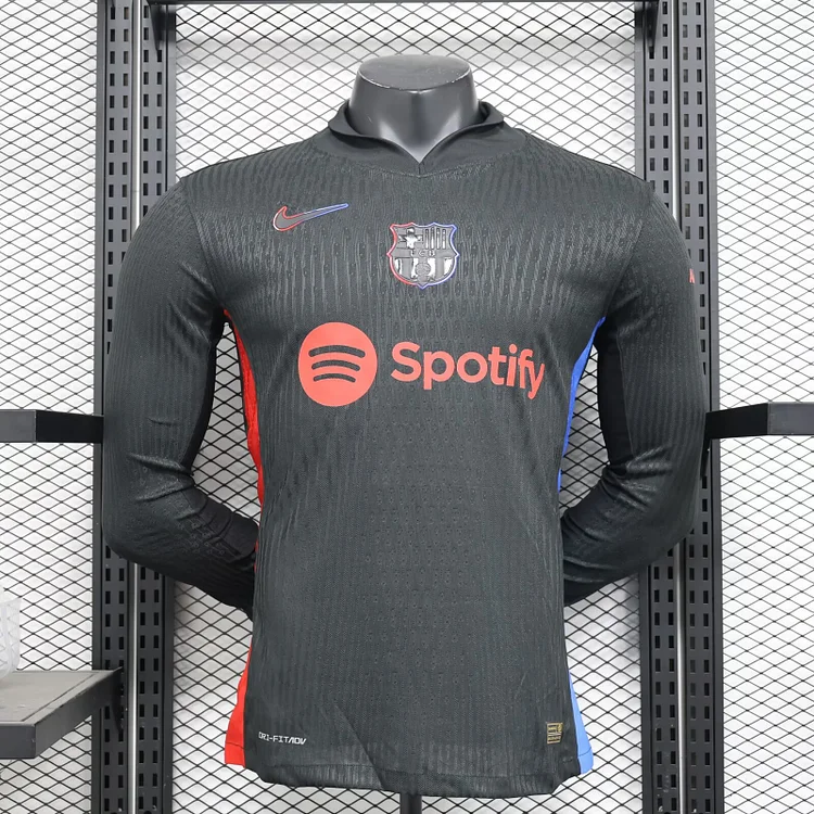 2024/25 Barcelona Away Long Sleeve Shirt - Player Version