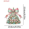 (US Local)Christmas Tree Print DIY Diamond Painting Tabletop Ornaments Decorations