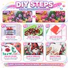 Tulip Garden Beaded Lady Special Shaped 5D DIY Partial Drill Diamond Painting Kits for Adults Beginners Home Decor Diamonds Dots Gem Art Kits Diamond Dots Paintings 11.81 X11.81inch