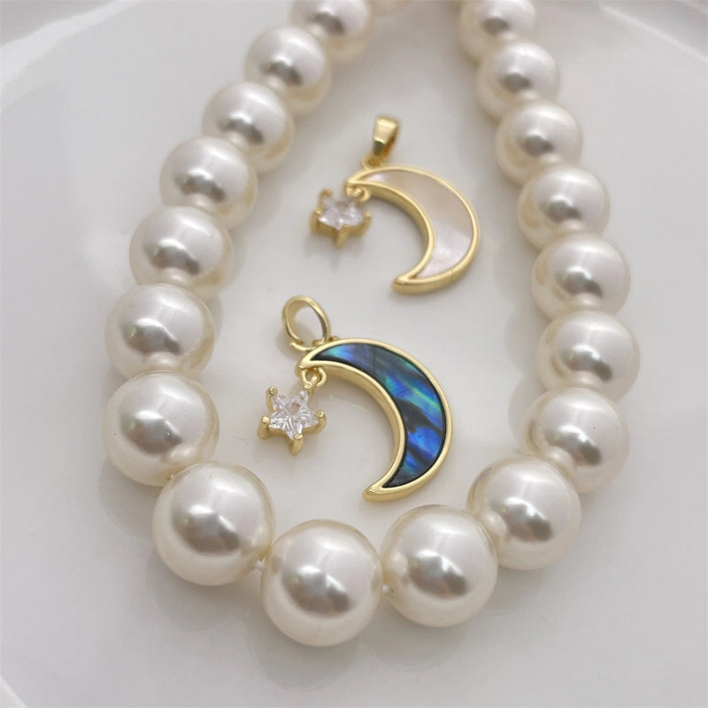 1 Piece Copper Moon Pendant Jewelry Accessories