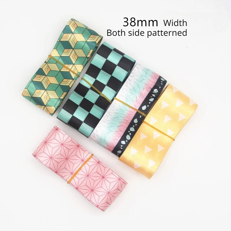 [Wetrose] In Stock Nezuko Tanjirou Zenitsu Kochou Shinobu Tomioka Giyuu Cosplay Props Costume Ribbon Belt Tie Tape Halloween Xmas