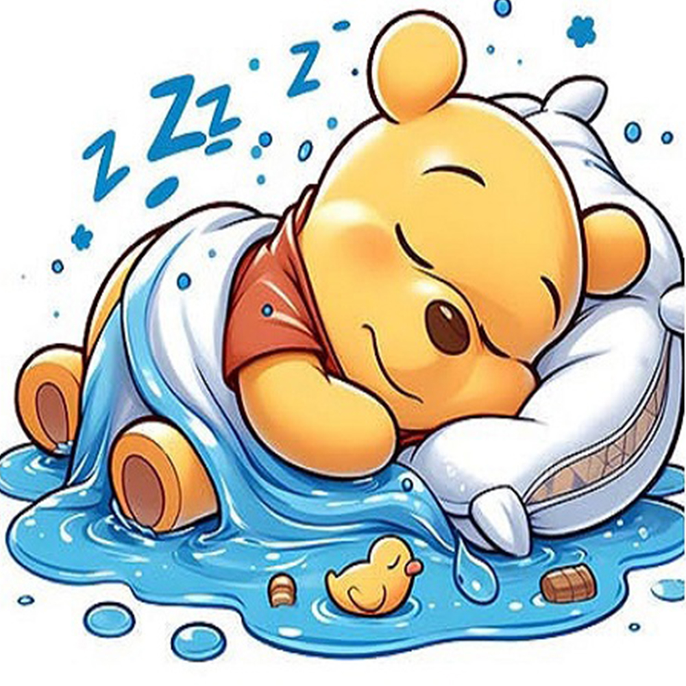 Winnie The Pooh 40*40cm(canvas) full round drill diamond painting