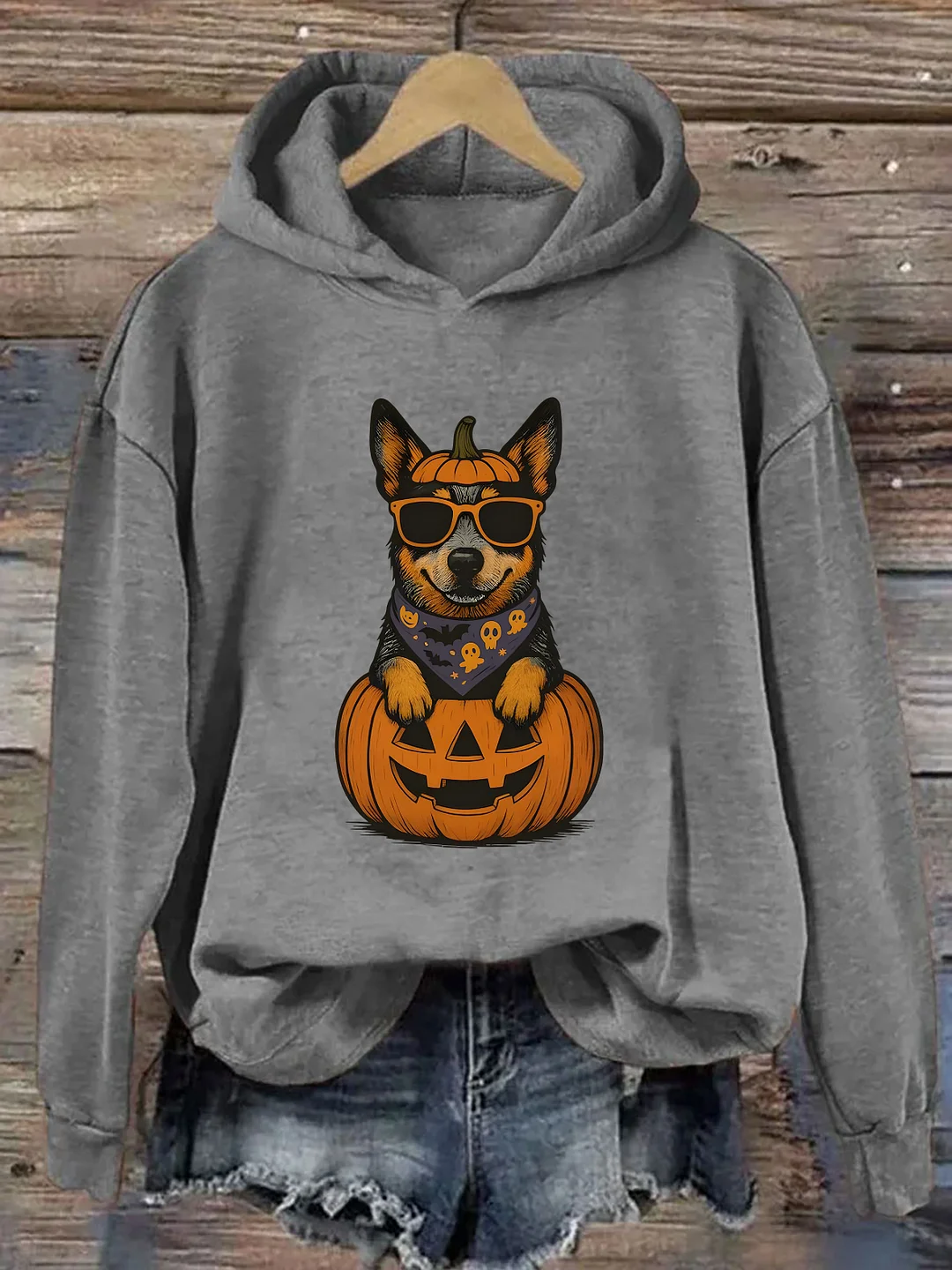 Blue Heeler Halloween Hoodie