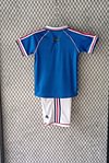 Joyfball 1998 Kids Size Retro France Home Football Shirt 1:1 Thai Quality