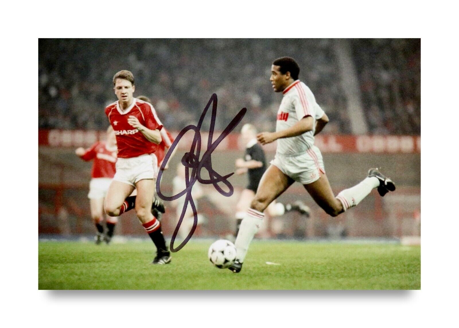 John Barnes Signed 6x4 Photo Poster painting Liverpool England Watford Memorabilia Autograph+COA