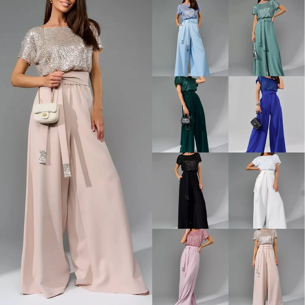 Uveng Uveng 2025 New Conjoined Sleeves Sleeves Casual Trousers