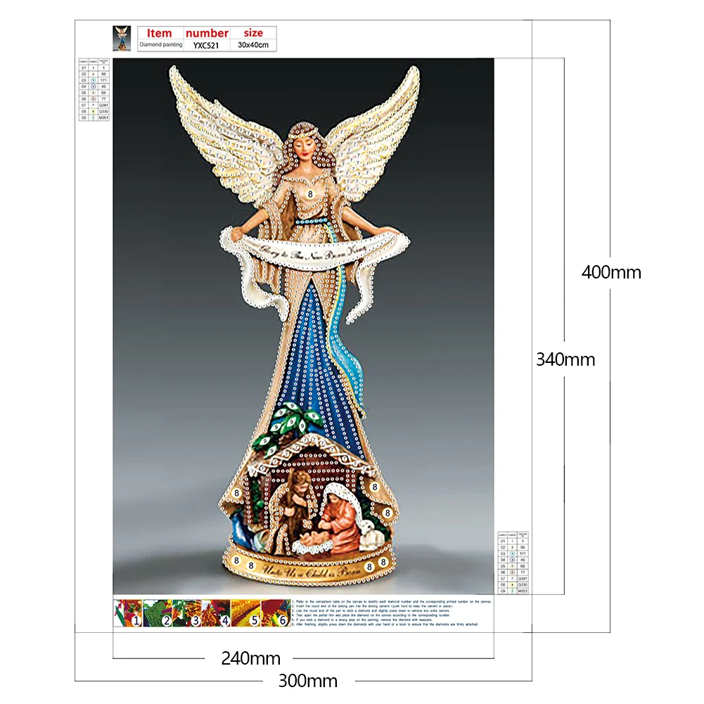 Diamond Painting - Partial Special Shaped Drill - Elegant Lady(30*40cm)