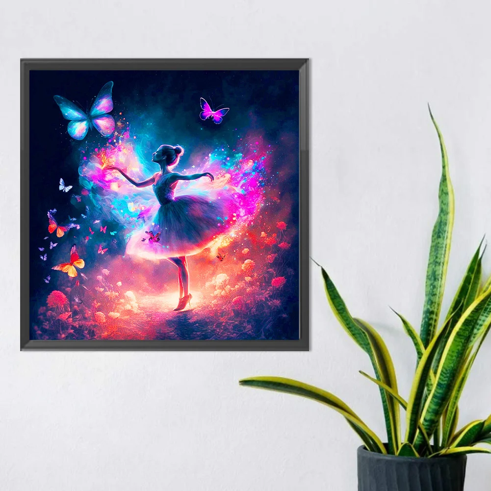 Diamond Painting - Full Round Drill - Ballet Dancer(Canvas|30*30cm)