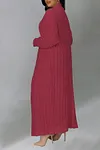 Women's Long Knit Solid Color Dual Pocket Cardigan