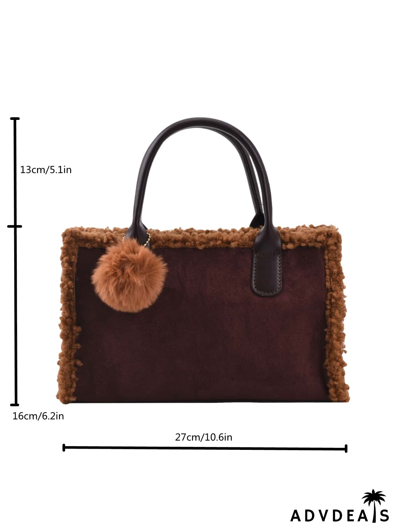 Contrast Binding Square Bag