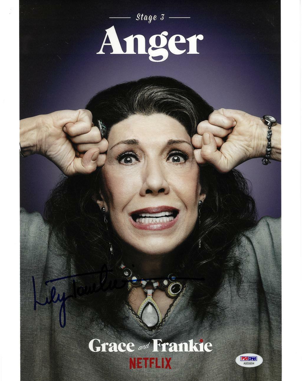 Lily Tomlin Signed Grace & Frankie Autographed 11x14 Photo Poster painting PSA/DNA #AB55694