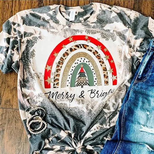 Messy & Bright Rainbow Womens T-Shirts