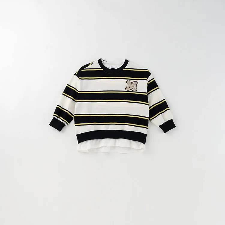 Family Matching M Striped Sweatshirt