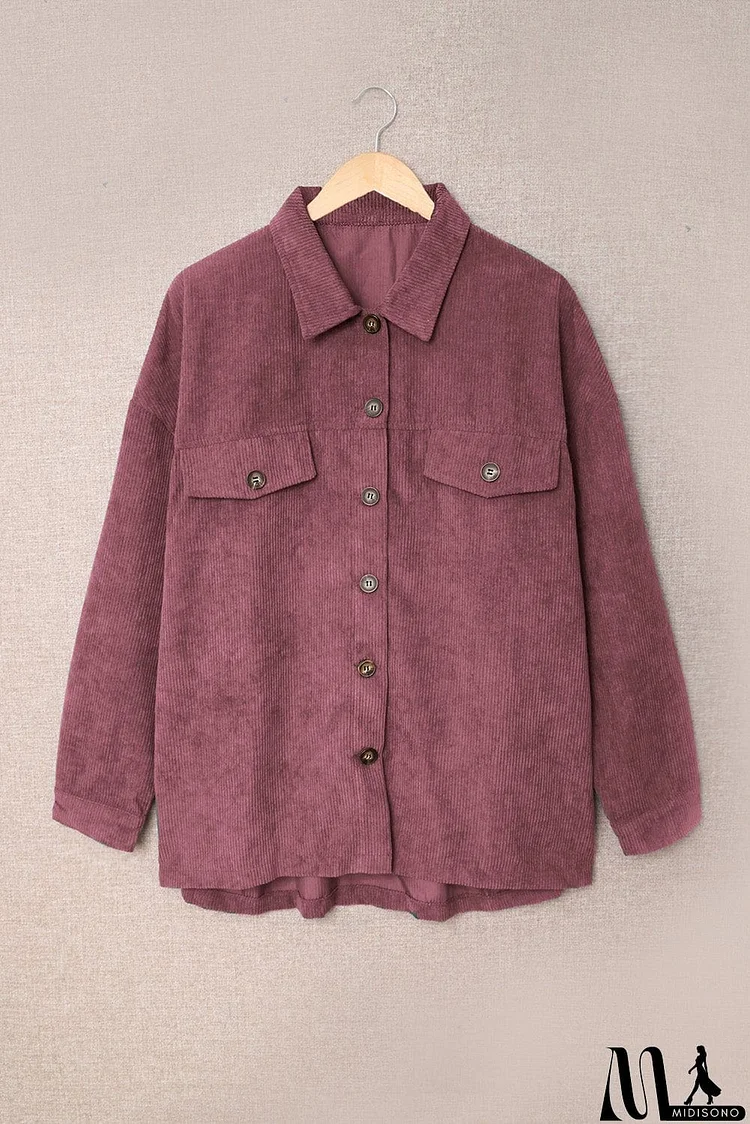 Fall Corduroy Shirt Coat