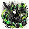 Disney Villain Maleficent-11CT Stamped Cross Stitch 50*50cm