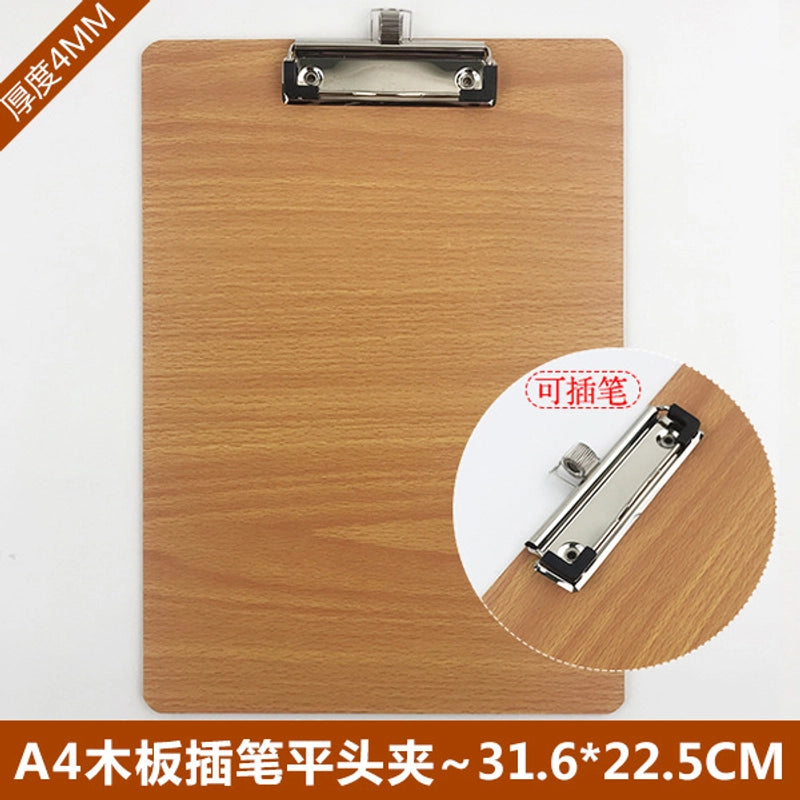 1 Piece Solid Color Class Learning Daily Mdf Height Density Plate Classic Style Folder