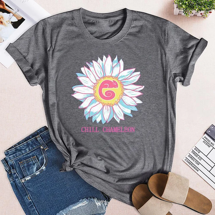 Womens Beautiful Flower T-Shirt Tee --Annaletters