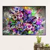 (US Only)5D DIY Full Round Drill Partial AB Diamond Painting Purple Butterfly Art 65x45cm