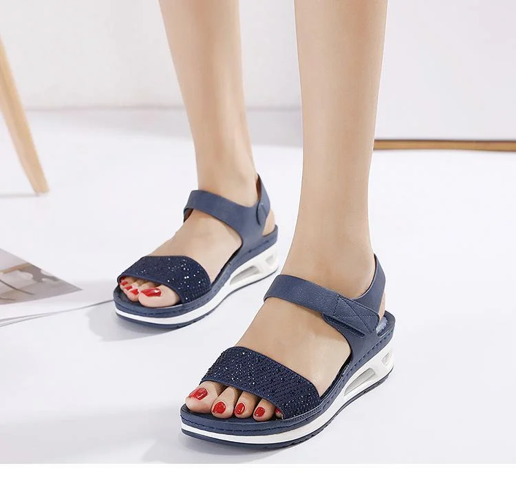 Women's CLeisure Air Cushion Bottom Diamond Sandals - vzzhome