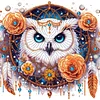 (Pre-Framed)Owl-Special Shape Diamond Painting Kit(25x25cm)