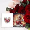 6Pcs Valentines Day Diamond Painting Greeting Card