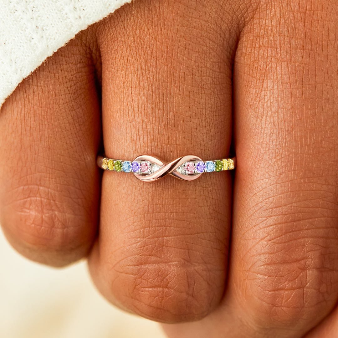 Everything Is Nothing With A Twist Infinity Band Ring