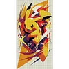 Lightning Pikachu-11CT Stamped Cross Stitch 35*60cm/13.78*23.62in(Big Size)